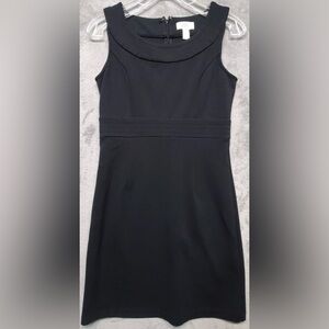 LOFT Elegant Black Mini Dress (sz2)